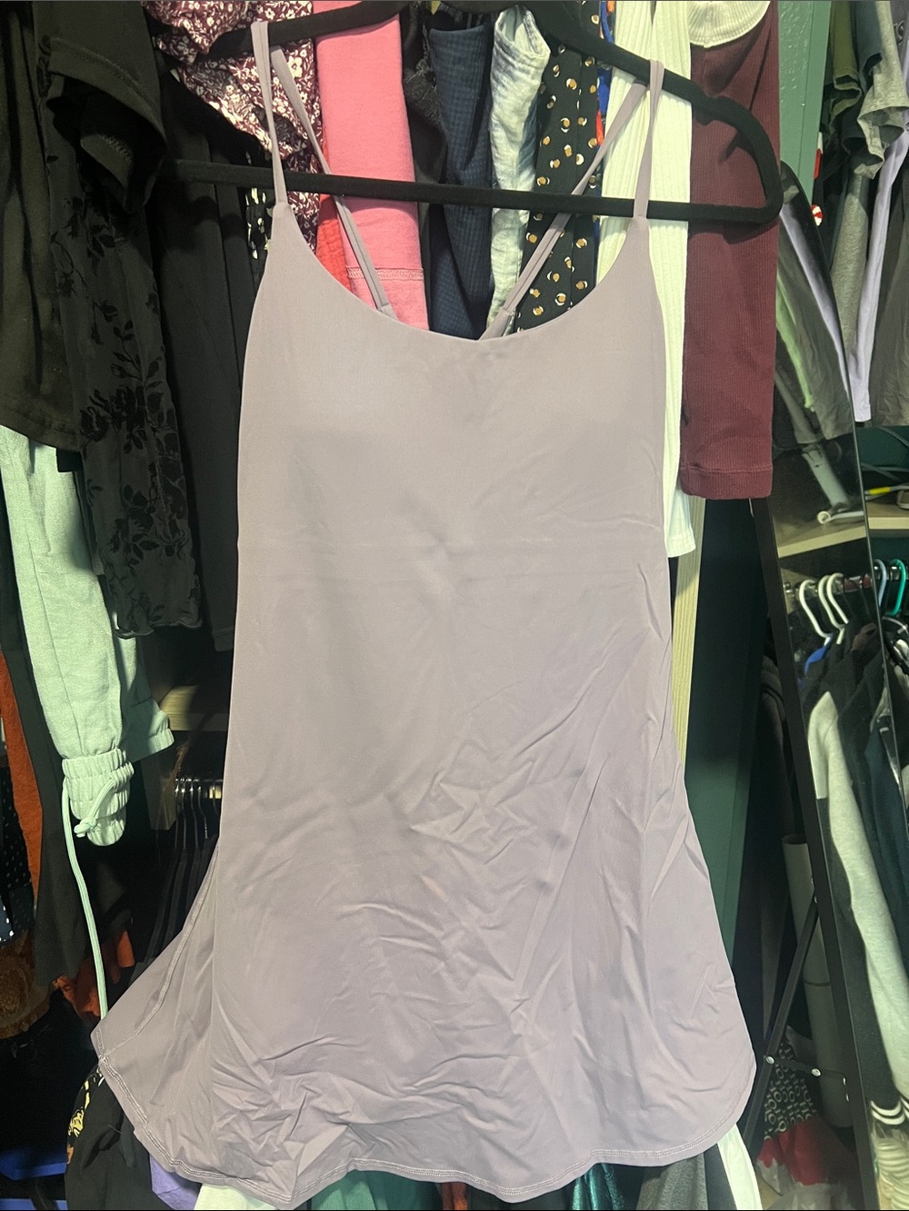 Light Lavender Slip Dress Tank Top - Women's